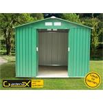 Záhradný domček G21 GAH 429 - 251 x 171 cm, zelený GAH-429-ZNG-2S0