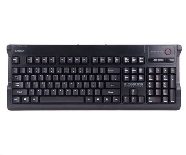 ZALMAN klávesnice ZM-K600S, herná, mute, PS2/USB, ENG layout, unlimited multikey input, čierna