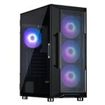 Zalman skříň I3 Neo ARGB black / ATX / 4x120 ARGB fan / 2xUSB 3.0 / 1xUSB 2.0 / prosklená bočnice / mesh panel / černá