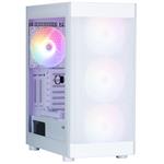 Zalman skříň i4 TG / Middle Tower / 4x 140 mm RBG LED fan / 2x USB 3.0 / 1x USB 2.0 / mesh panel / tvrzené s i4 TG White