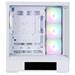 Zalman skříň P40 DS / ATX / 4x120mm ARGB fan / 2xUSB 3.0 / USB-C / displej / panoramatická / bílá P40 DS White