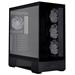 Zalman skříň P40 DS / ATX / 4x120mm ARGB fan / 2xUSB 3.0 / USB-C / displej / panoramatická / černá P40 DS Black