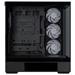 Zalman skříň P40 DS / ATX / 4x120mm ARGB fan / 2xUSB 3.0 / USB-C / displej / panoramatická / černá P40 DS Black