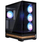 Zalman skříň P40 Namu / midT/ 3x120mm ARGB fan / 2xUSB 3.0 / USB-C / panoramatická / dřevěné doplňky / če P40 Namu Black