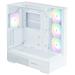 Zalman skříň P40 Prism Plus / midT / 4x120mm ARGB fan / 2xUSB 3.0 / USB-C / panoramatická / bílá P40 Prism Plus White