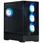 Zalman skříň P40 Prism Plus / midT / 4x120mm ARGB fan / 2xUSB 3.0 / USB-C / panoramatická / černá P40 Prism Plus Black