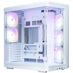 Zalman skříň P60 / ATX / 5x120mm ARGB fan / 2xUSB 3.0 / USB-C / panoramatická / bílá P60 White