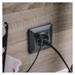 Zásuvka s USB-A+USB-C, antracit 8592920141519