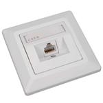Zásuvka Solarix CAT6 UTP 1 x RJ45 pod omítku bílá SX9-1-6-UTP-WH