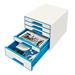 Zásuvkový box Leitz WOW CUBE, 5 zásuvek, světle modrá 52142036