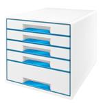 Zásuvkový box Leitz WOW CUBE, 5 zásuvek, světle modrá 52142036
