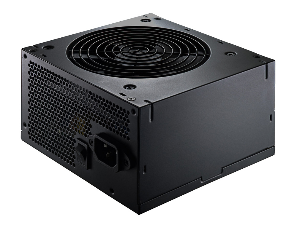 zdroj Cooler Master B500 v2 500W, aPFC, 12cm fan, 80+, eff. 85%, černý, bez napájecího kabelu, bulk RS500-ACABB1-BU