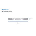 Zebra Label, Paper, 102x152mm; Direct Thermal, Z-PERFORM 1000D, Uncoated, Permanent Adhesive, 76mm Core, RF ZIPRD3017012