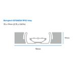 Zebra Label, Paper, 76x25mm; Thermal Transfer, Z-SELECT 2000T, Permanent Adhesive, 76mm Core Sample, RFID, SAMPLE17650R