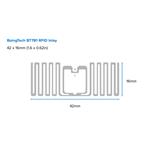 Zebra Label, Polyester, 44x19mm; Thermal Transfer, Z-ULTIMATE 2500T WHITE, Permanent Adhesive, 76mm Core, R ZIPRT3016946