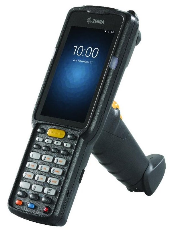 Zebra MC3300 Standard, 1D, USB, BT, Wi-Fi, alpha, Gun, PTT, GMS, Android MC330M-GL4HG2RW