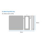 Zebra RFID, Label, Polyester, 68 x 23mm; Thermal Transfer, Z-Ultimate 2500T, Coated, Permanent Adhesive, 76 SAMPLE15655R