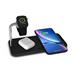 ZENS Aluminium Dual Wireless Charger + Watch 10W - Black ZEDC05B
