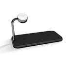 ZENS Aluminium Dual Wireless Charger + Watch 10W - Black ZEDC05B