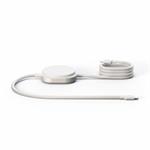 ZENS USB C - C Pro 2 cable 1,5 m 240W with Qi2,charger White ZECC05W