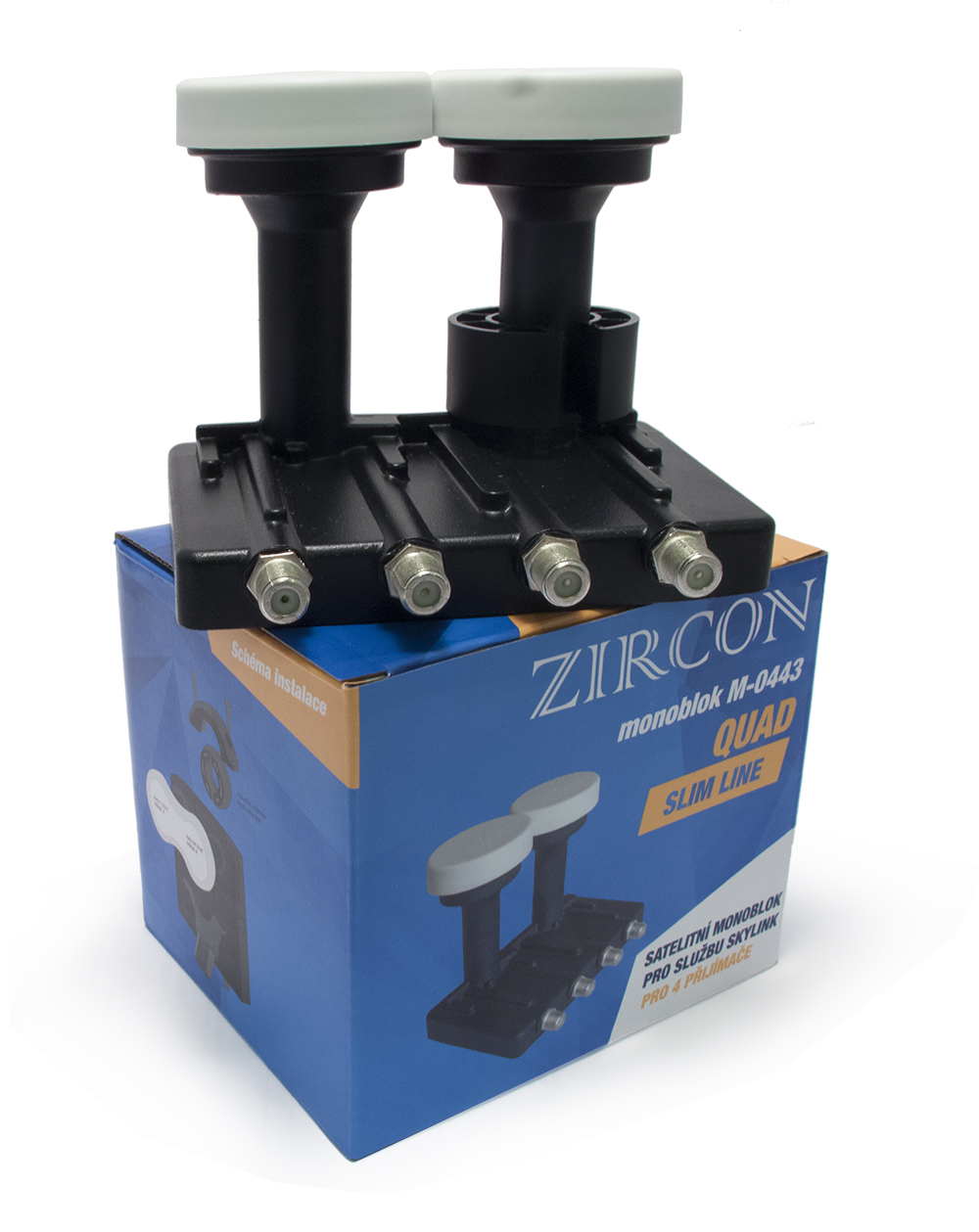 Zircon konvertor Monoblock Quad M-0443 Skylink Slim line 8594163274771