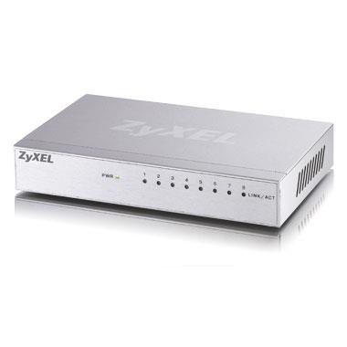ZyXEL GS-108Bv3 8-port 10/100/1000Gb/ QoS porty/ 802.3az (Green)/ desktop/ kovový kryt GS-108BV3-EU0101F