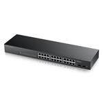 ZyXEL GS1900-24, 24p (24Gigabit RJ45 + 2 SFP), IPv6, WebManaged, Fanless (green), Rackmount GS1900-24-EU0102F