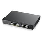 Zyxel GS1900-24EP 24-port Gigabit Smart Managed PoE Switch, 24x gigabit RJ45 (z toho 12x PoE), PoE b GS1900-24EP-EU0101F