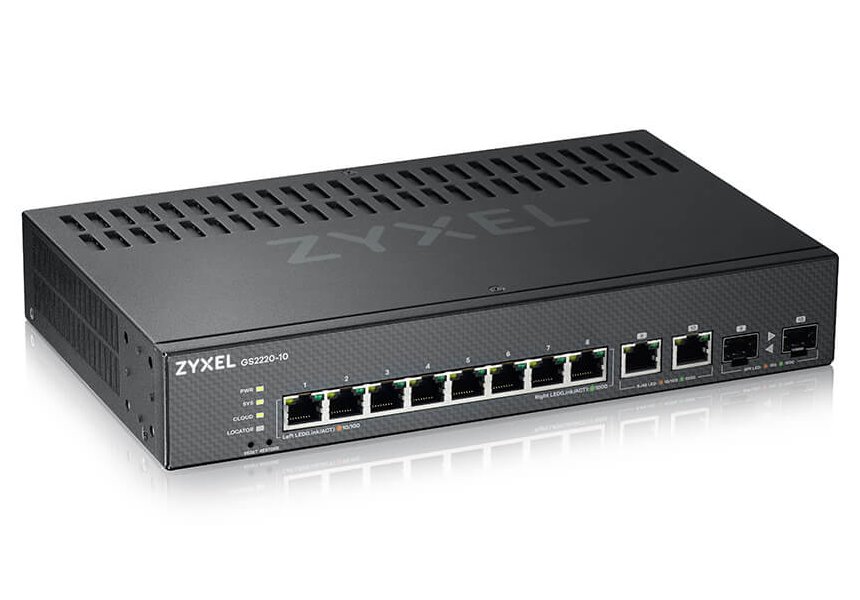 ZYXEL GS2220-10 8-port GbE L2 Switch, 1 GbE Uplink GS2220-10-EU0101F