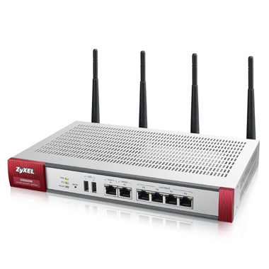 ZyXEL ZyWALL USG 60W, Security Firewall, VPN: 20x IPSec/ 12x SSL (2 default ), 6x 1Gbps (4x LAN/DMZ, 2x W USG60W-EU0101F